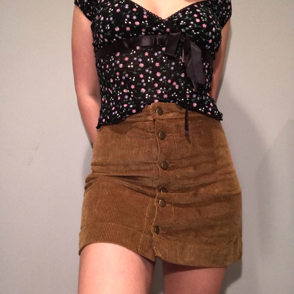 Button down skirt